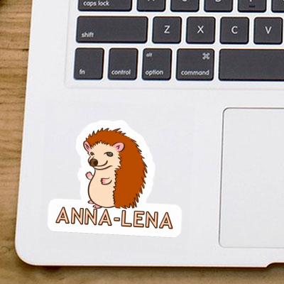 Anna-lena Sticker Hedgehog Laptop Image