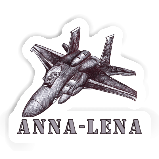 Anna-lena Sticker Plane Laptop Image