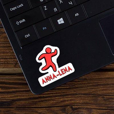 Sticker Läufer Anna-lena Laptop Image