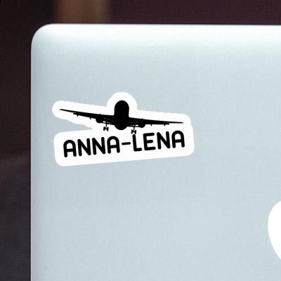 Sticker Anna-lena Airplane Laptop Image