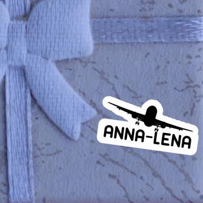 Sticker Anna-lena Airplane Gift package Image