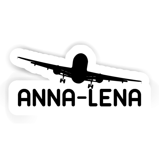 Aufkleber Flugzeug Anna-lena Laptop Image