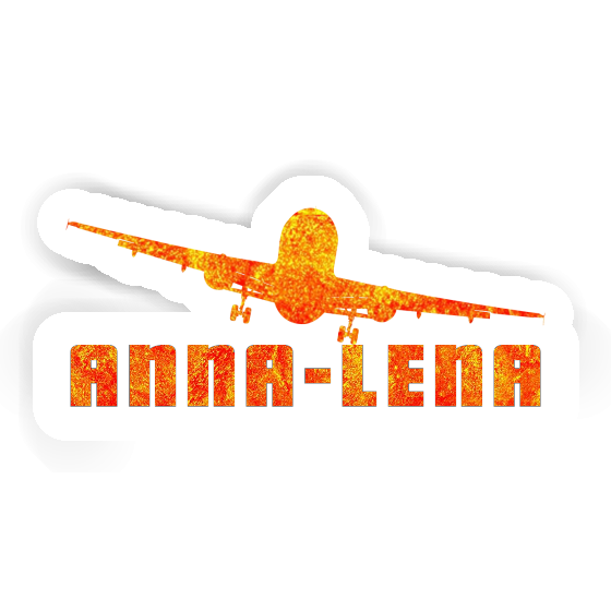 Anna-lena Aufkleber Flugzeug Laptop Image