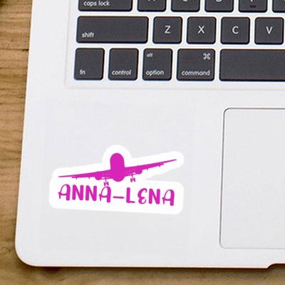 Sticker Anna-lena Flugzeug Gift package Image