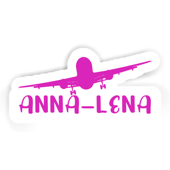 Airplane Sticker Anna-lena Notebook Image