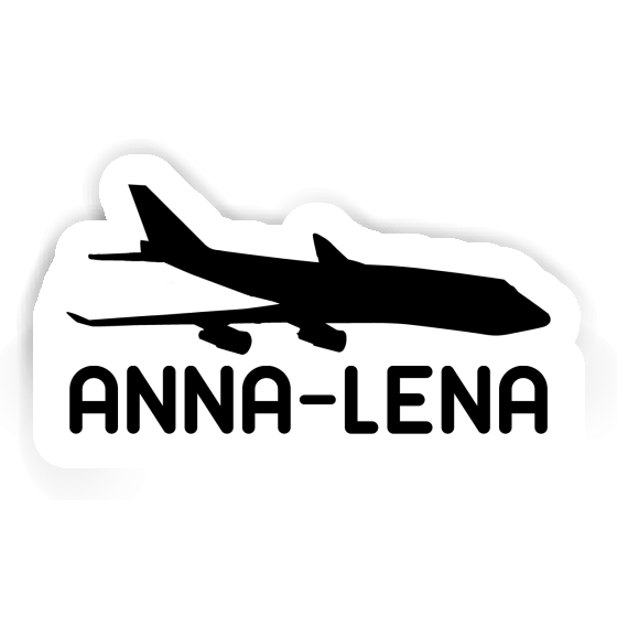 Sticker Anna-lena Jumbo-Jet Notebook Image