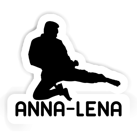 Anna-lena Sticker Karateka Laptop Image