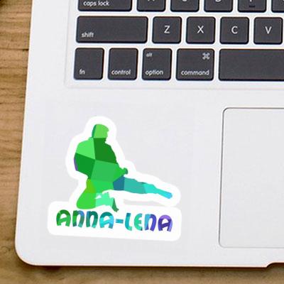 Karateka Sticker Anna-lena Laptop Image