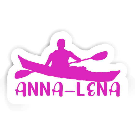 Sticker Anna-lena Kajakfahrer Notebook Image