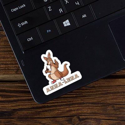 Känguruh Sticker Anna-lena Laptop Image