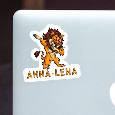 Sticker Anna-lena Dabbing Lion Notebook Image