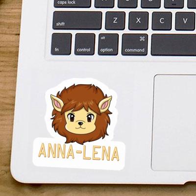 Tête de lion Autocollant Anna-lena Laptop Image