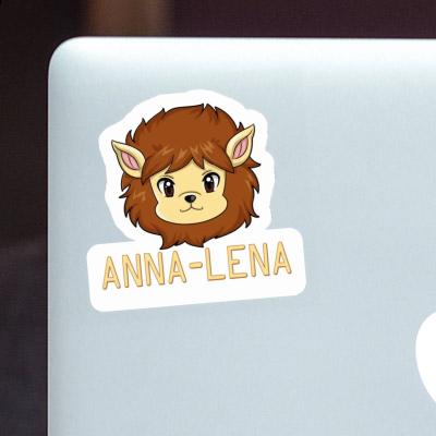 Tête de lion Autocollant Anna-lena Laptop Image