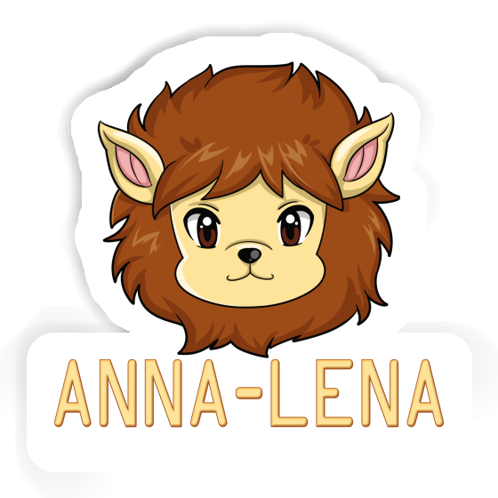 Tête de lion Autocollant Anna-lena Notebook Image
