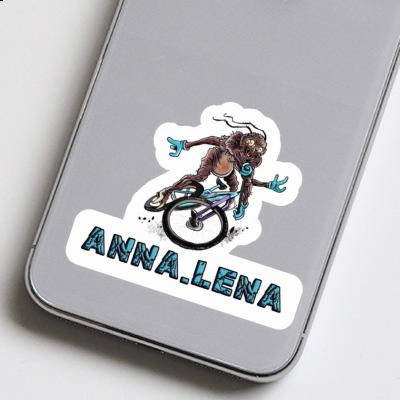 Sticker Mountainbiker Anna-lena Laptop Image