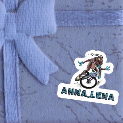 Sticker Mountainbiker Anna-lena Laptop Image