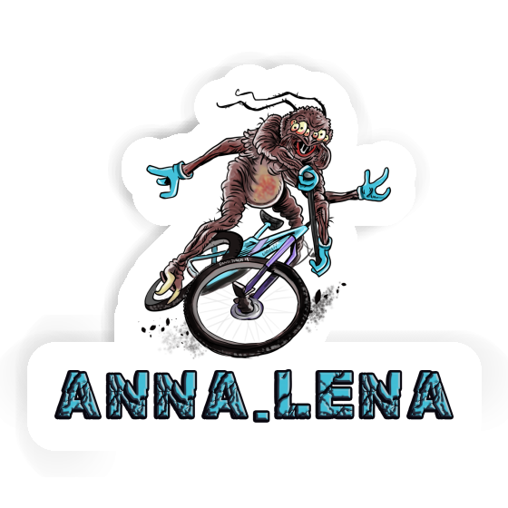 Sticker Mountainbiker Anna-lena Notebook Image