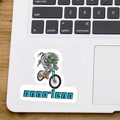 Sticker Downhill-Biker Anna-lena Laptop Image