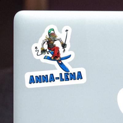 Sticker Anna-lena Freeride Skier Laptop Image