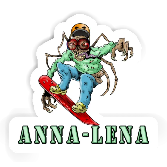 Snowboarder Sticker Anna-lena Laptop Image