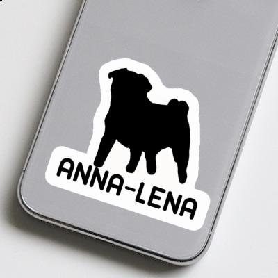 Sticker Anna-lena Pug Notebook Image