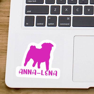 Anna-lena Sticker Pug Notebook Image