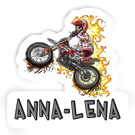 Dirt Biker Sticker Anna-lena Laptop Image