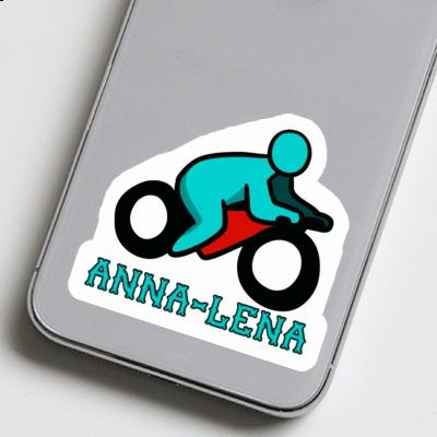Sticker Motorradfahrer Anna-lena Laptop Image
