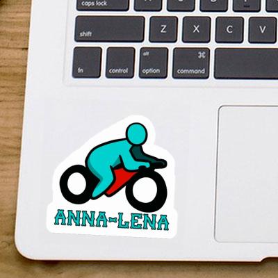 Anna-lena Autocollant Motocycliste Notebook Image