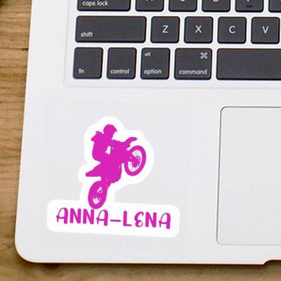 Sticker Anna-lena Motocross Rider Laptop Image