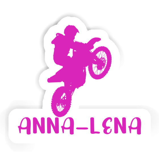 Sticker Anna-lena Motocross Rider Notebook Image