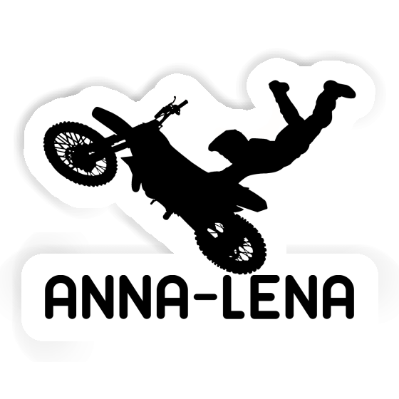 Motocross-Fahrer Aufkleber Anna-lena Notebook Image