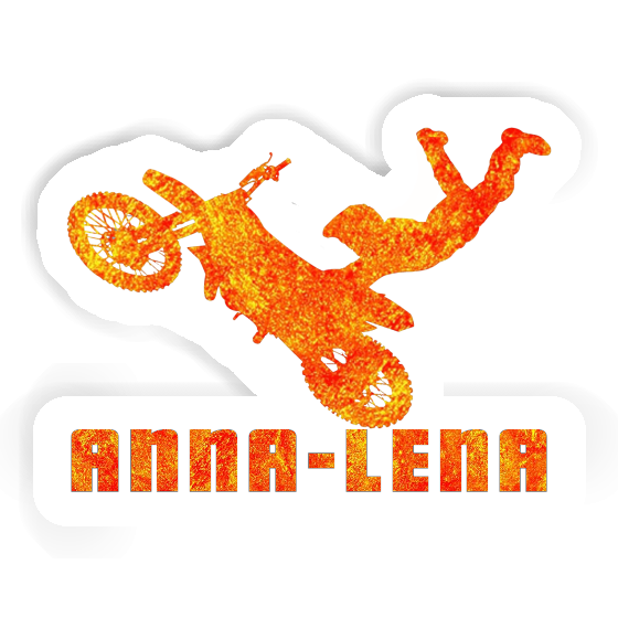 Sticker Anna-lena Motocross Jumper Notebook Image