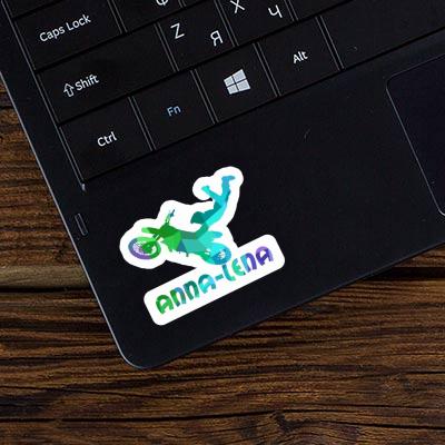 Motocross-Fahrer Sticker Anna-lena Laptop Image