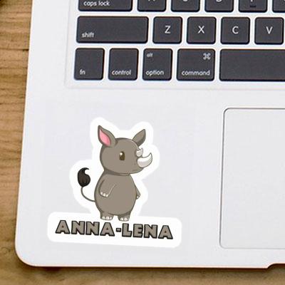 Sticker Anna-lena Rhino Laptop Image