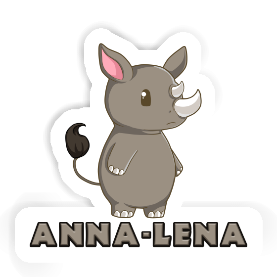 Sticker Anna-lena Rhino Notebook Image