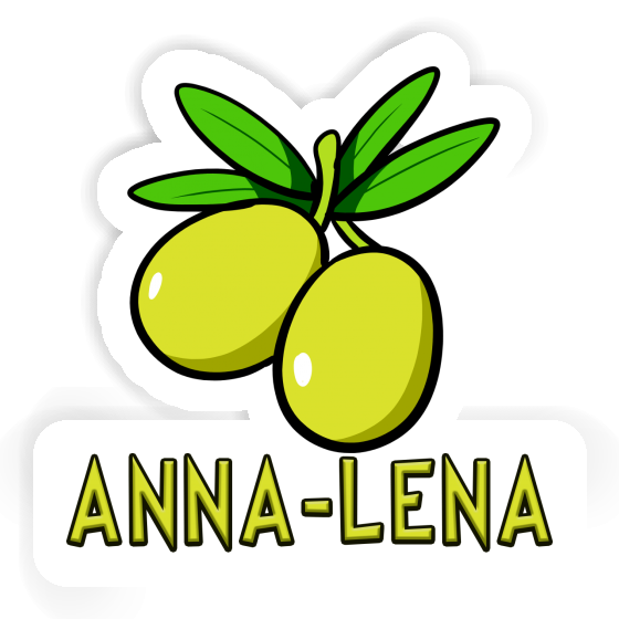 Anna-lena Sticker Olive Notebook Image