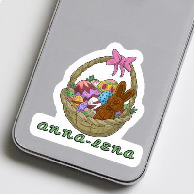 Anna-lena Sticker Easter basket Laptop Image