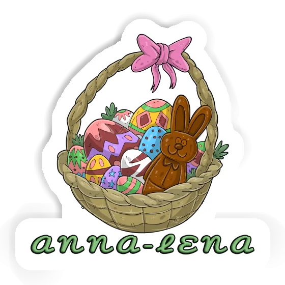 Anna-lena Sticker Easter basket Notebook Image