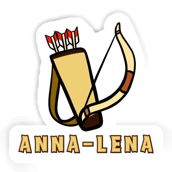 Sticker Anna-lena Arrow Bow Laptop Image