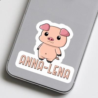 Sticker Anna-lena Pigg Laptop Image