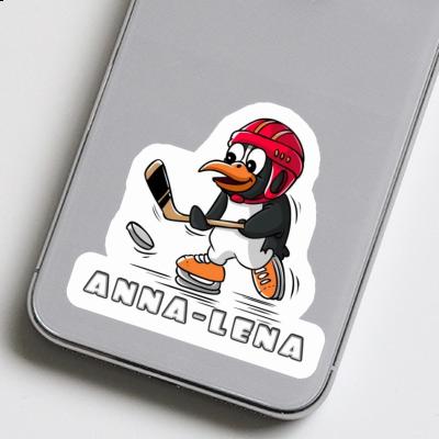 Aufkleber Eishockey-Pinguin Anna-lena Laptop Image