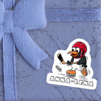Pingouin de hockey Autocollant Anna-lena Notebook Image