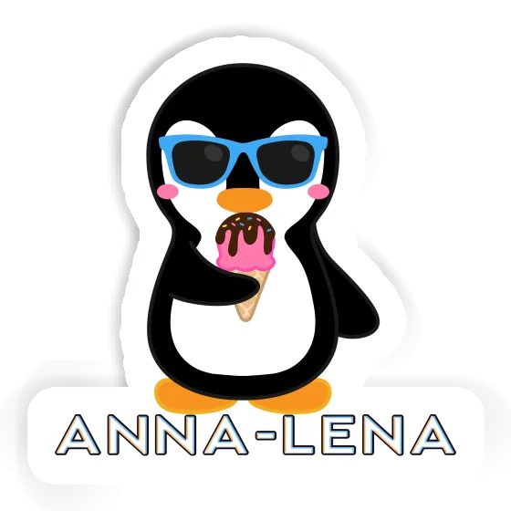 Anna-lena Sticker Ice Cream Penguin Laptop Image
