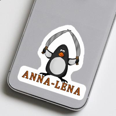Anna-lena Aufkleber Kampfpinguin Notebook Image