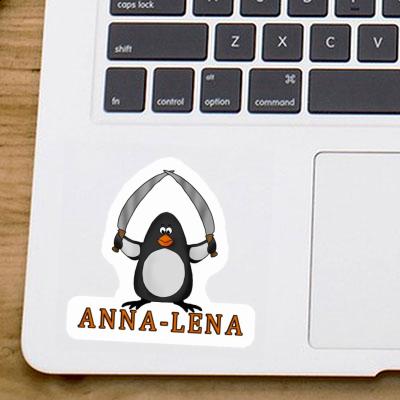Anna-lena Autocollant Pingouin de combat Notebook Image
