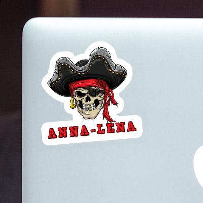 Anna-lena Sticker Piratenkopf Notebook Image