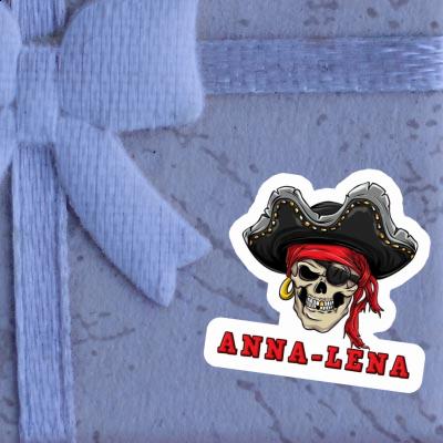 Anna-lena Autocollant Crâne de pirate Notebook Image