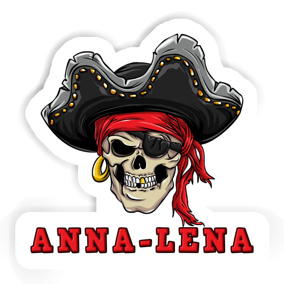 Anna-lena Autocollant Crâne de pirate Laptop Image