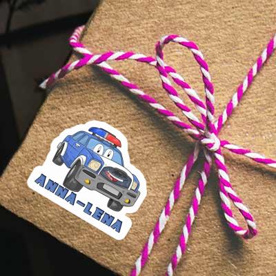 Sticker Police Car Anna-lena Gift package Image